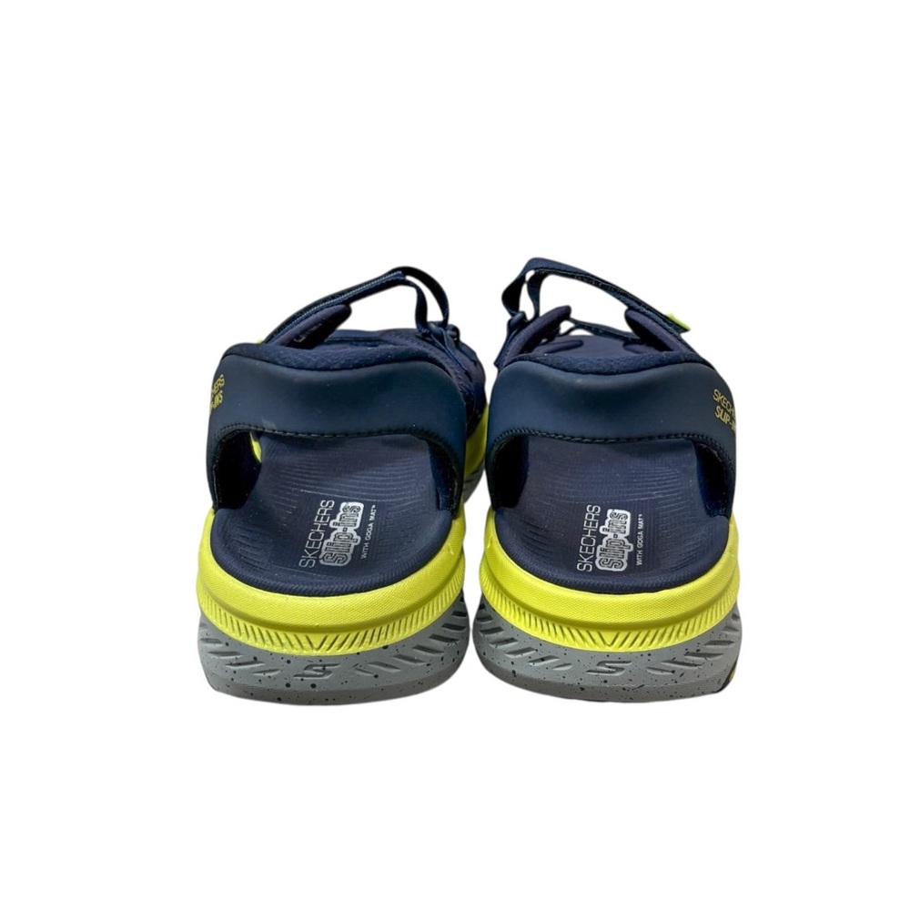 Skechers Navy and Lime Green Sport Sandal - Picture 6 of 10